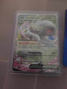 3/20$ Pokemon Cinccino EX Holographic Card - Gray, White, Pink